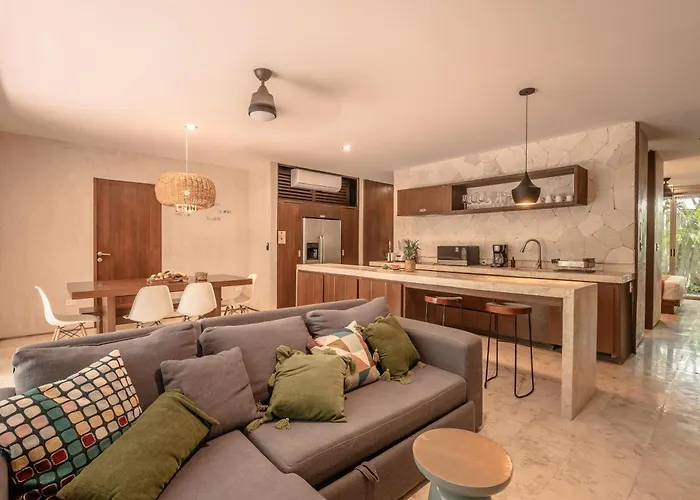 Monet - Free Pass & Bikes & Private Pool & 24hrs Security Apartamento Tulum